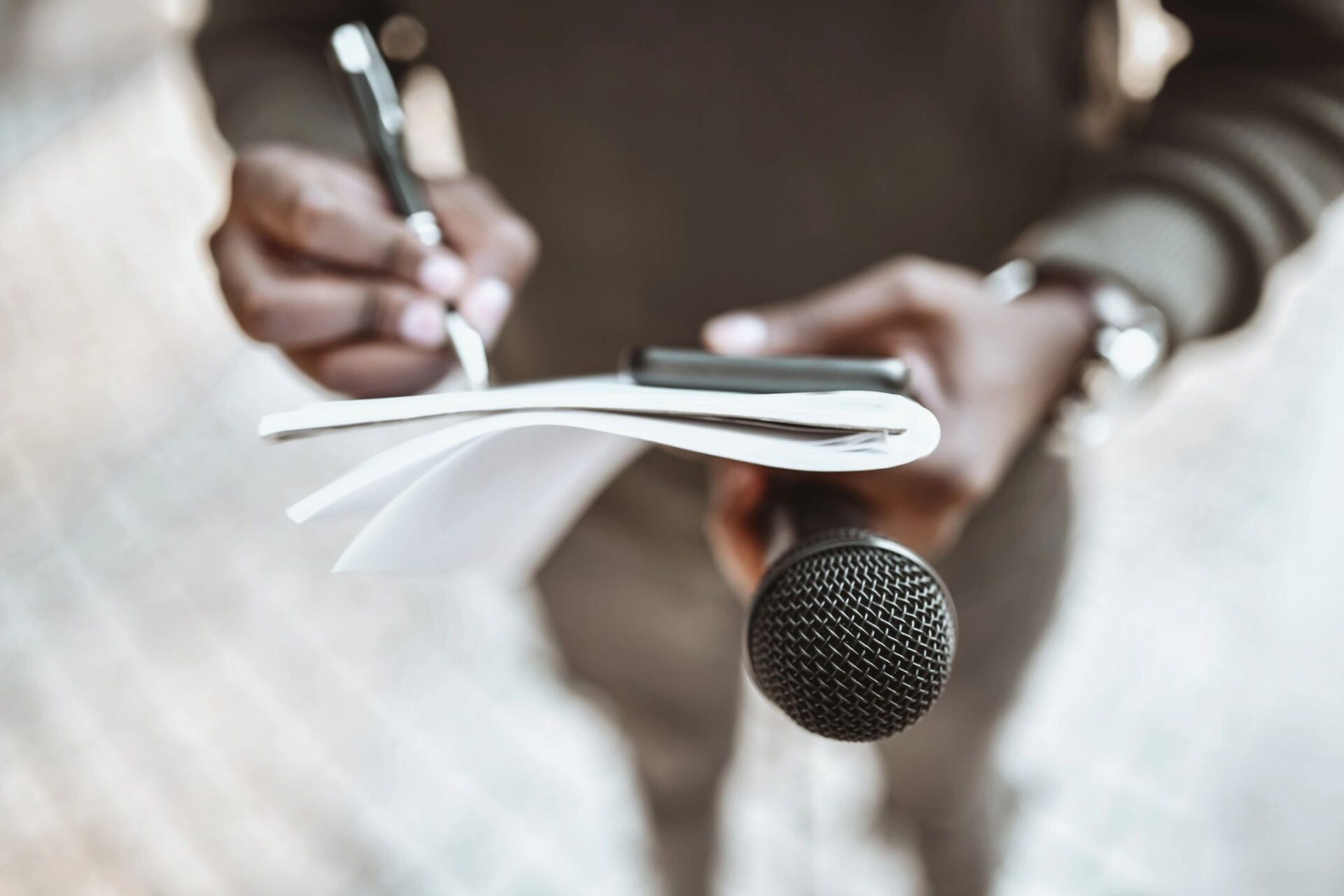 travel journalist writing